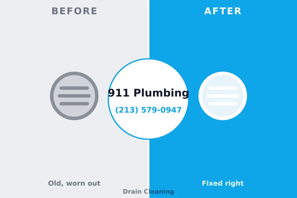 Before and after: plumbing repair Bay Minette, AL